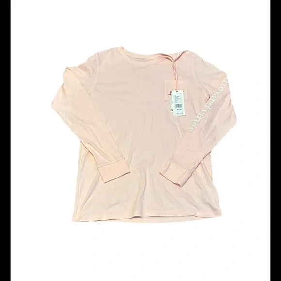 Vineyard Vines Kids Light Pink Long Sleeve Tee - Picture 3 of 6